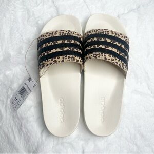 *ADIDAS* NWT Women's Leopard Print Adilette Shower Slides Sandals
